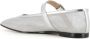 Le Monde Beryl Zilveren Mesh en Leren Ballerina Schoenen Gray Dames - Thumbnail 3