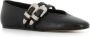 Le Monde Beryl Zwarte Leren Ballerina Platte Schoenen Black Dames - Thumbnail 3