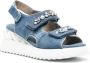 Le Silla Denim Plateau Sandalen Blue Dames - Thumbnail 2