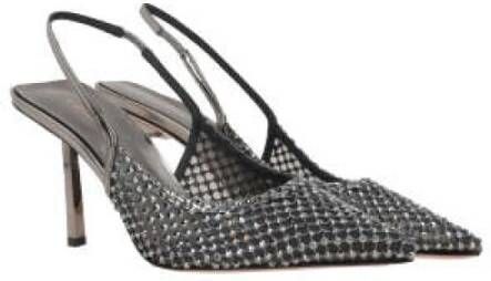 Le Silla Donkergrijze Kristal Slingback Hakken Gray Dames