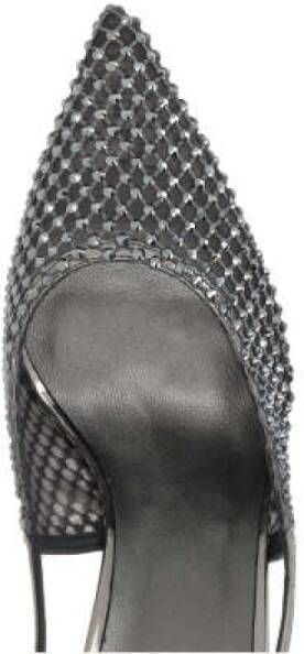 Le Silla Donkergrijze Kristal Slingback Hakken Gray Dames