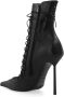 Le Silla Gehakte enkellaarzen Colette Black Dames - Thumbnail 5