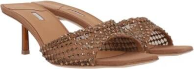 Le Silla Kristal Bruine Slide Sandalen Brown Dames