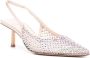 Le Silla Kristalversierde Mesh Sandalen Pink Dames - Thumbnail 2