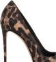 Le Silla Luipaardprint Satijnen Pumps Brown Dames - Thumbnail 2