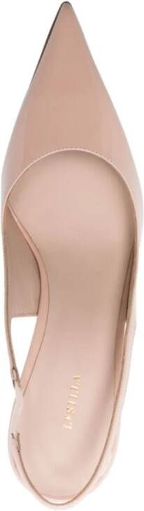 Le Silla Nude Lakleren Slingback Hakken Beige Dames