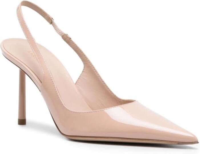 Le Silla Nude Lakleren Slingback Hakken Beige Dames