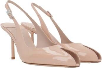 Le Silla Nude Patent Slingback Stiletto Hakken Beige Dames