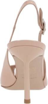 Le Silla Nude Patent Slingback Stiletto Hakken Beige Dames