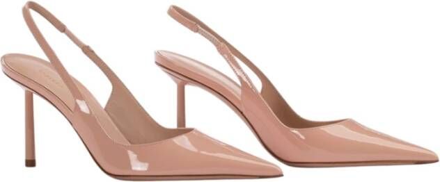 Le Silla Nude Patent Slingback Stiletto Hakken Beige Dames