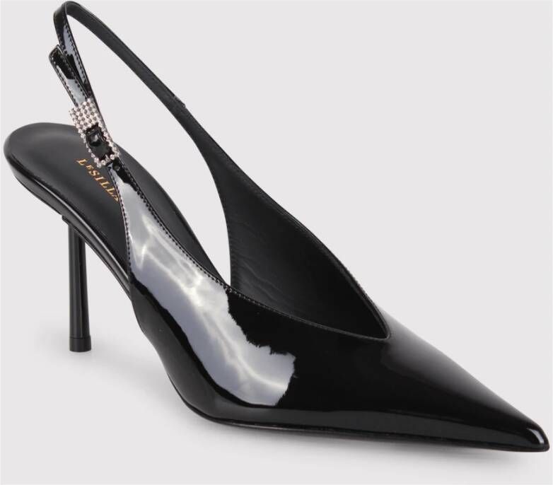 Le Silla Patentleren pumps met slingback-band Black Dames