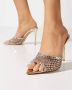 Le Silla Platina Kristalversierde Stiletto Muiltjes Gray Dames - Thumbnail 2