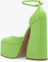 Le Silla Nikki pumps met plateauzool Groen - Thumbnail 4