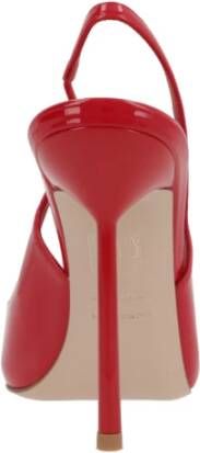 Le Silla Rode Lak Slingback Stiletto Hakken Red Dames