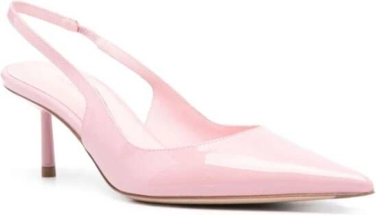 Le Silla Roze Lakleren Slingback Hakken Pink Dames