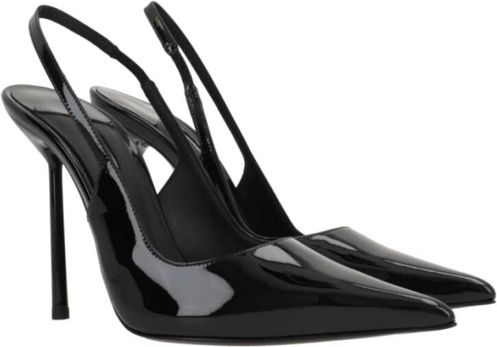 Le Silla Zwarte Lakleren Stiletto Hakken Black Dames