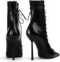 Le Silla Zwarte leren stiletto laarzen met rits Black Dames - Thumbnail 2