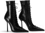 Le Silla Zwarte leren stiletto laarzen met rits Black Dames - Thumbnail 3