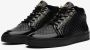 Leandro Lopes Ezio Zwarte Leren Sneakers Black Heren - Thumbnail 2