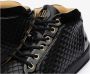Leandro Lopes Ezio Zwarte Leren Sneakers Black Heren - Thumbnail 6
