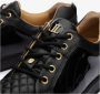 Leandro Lopes Handgemaakte Lage Top Sneakers met Leer Black Heren - Thumbnail 6