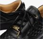 Leandro Lopes Zwarte Dia tgestikte Lage Sneaker Black Unisex - Thumbnail 6