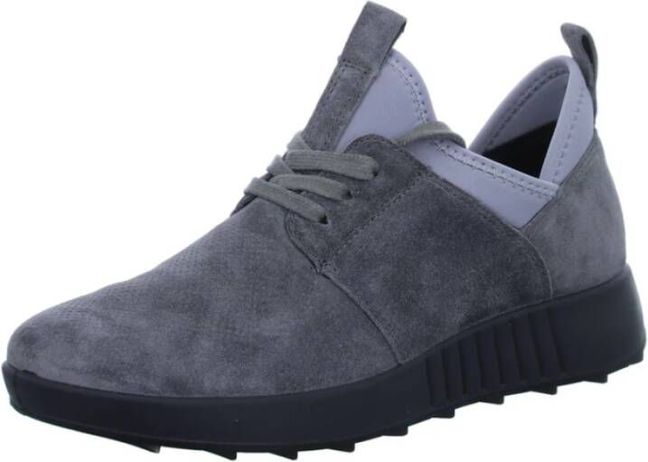 legero Nubuck Veterschoenen voor dames Gray Dames