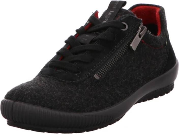 legero Veterschoenen van leer Black Dames