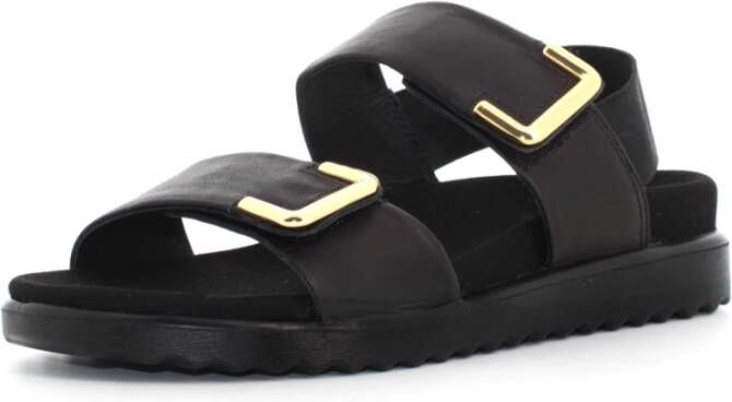 legero Zwarte Sandalen Dames Wijdte G Black Dames