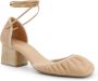 Lemaire Geborduurde leren ballerina pumps Beige Dames - Thumbnail 2