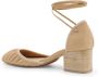 Lemaire Geborduurde leren ballerina pumps Beige Dames - Thumbnail 3