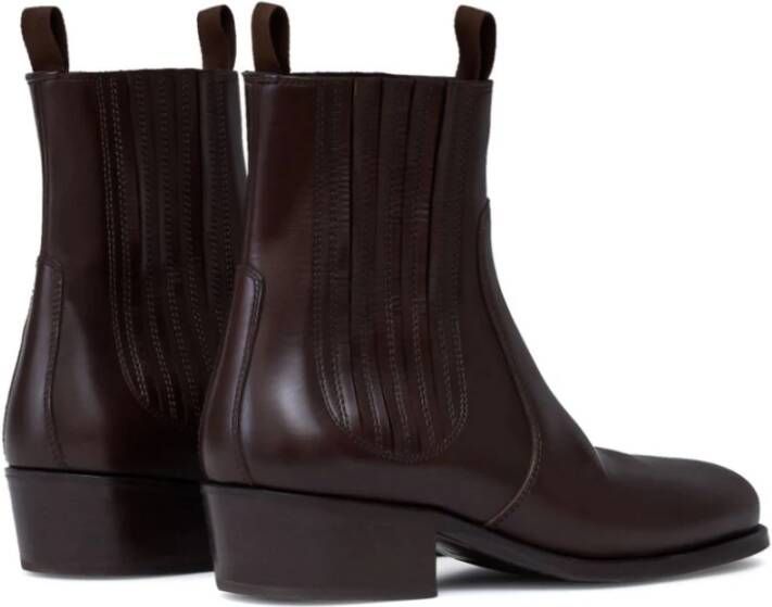 Lemaire Teck Chelsea Boots Brown Heren