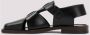 Lemaire Zwarte Leren Fisherman Sandalen Black Heren - Thumbnail 2