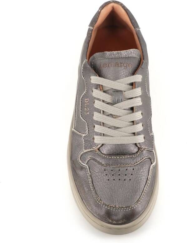 Lemargo Antraciet Leren Sneakers Gray Dames