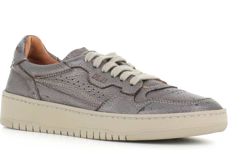 Lemargo Antraciet Leren Sneakers Gray Dames