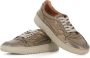 Lemargo Bronzen Leren Sneakers met Rubberen Zool Brown Dames - Thumbnail 2