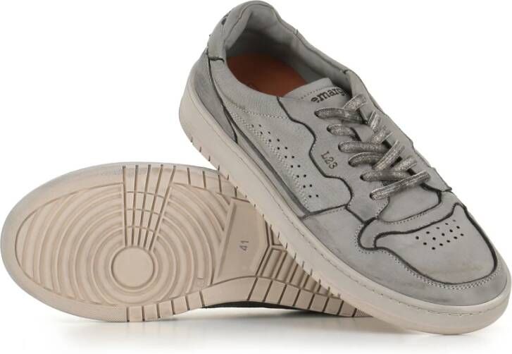 Lemargo Cemento Leren Sneakers Gray Heren