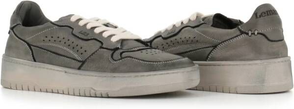 Lemargo Cemento Sneaker van Zacht Leer Gray Dames