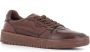 Lemargo Donkerbruine Leren Sneakers Brown Heren - Thumbnail 3