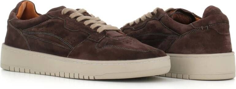 Lemargo Ebony Koffie Suède Sneakers Brown Heren