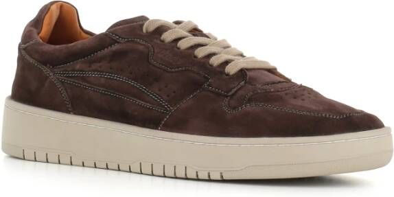 Lemargo Ebony Koffie Suède Sneakers Brown Heren