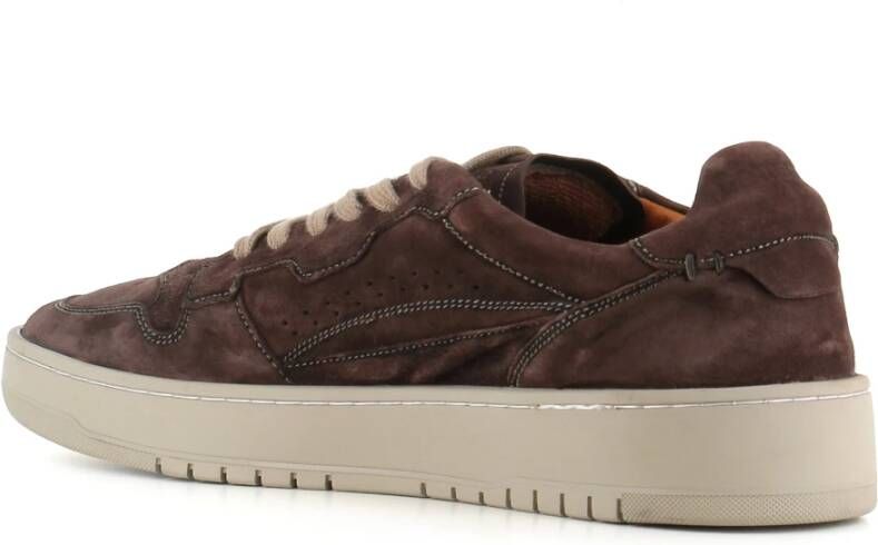 Lemargo Ebony Koffie Suède Sneakers Brown Heren