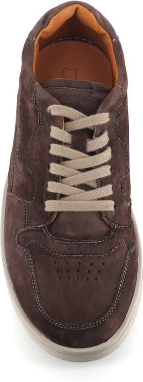 Lemargo Ebony Koffie Suède Sneakers Brown Heren