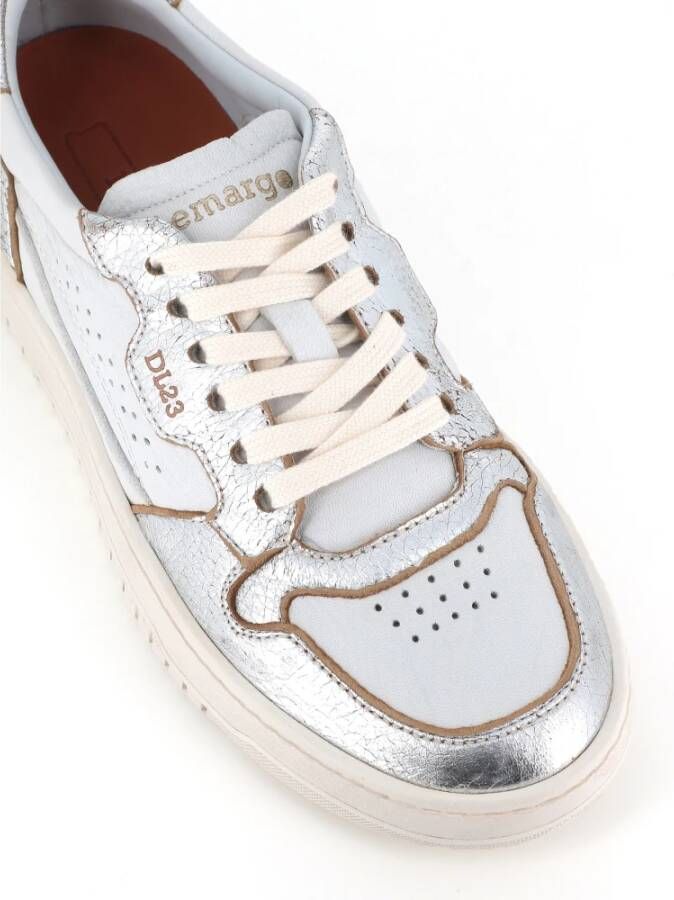 Lemargo Zilver Bicolor Sneaker van Zacht Leer Gray Dames