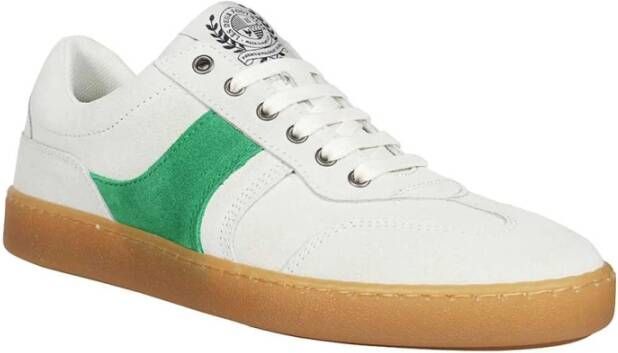 Les Deux Contrasterende kleur lage sneakers White Heren