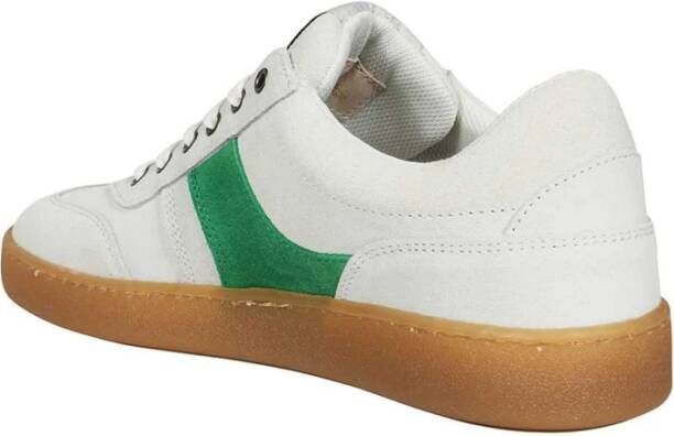 Les Deux Contrasterende kleur lage sneakers White Heren