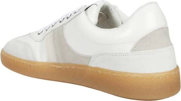 Les Deux Contrasterende leren lage sneakers White Heren