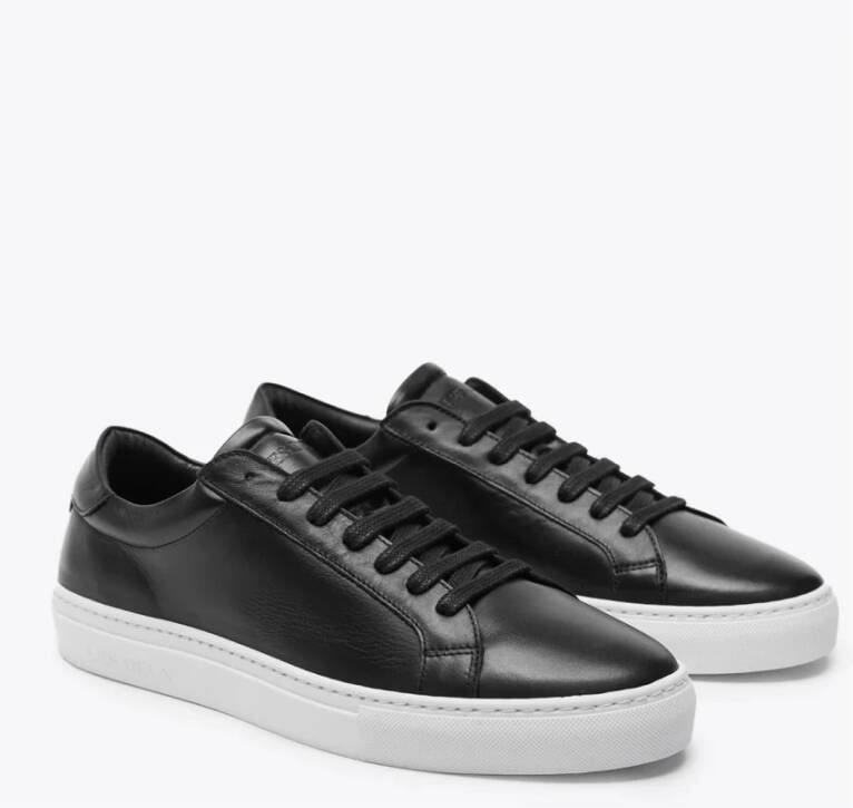 Les Deux Theodor Leren Sneakers Black Heren - Foto 3