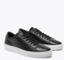 Les Deux Theodor Leren Sneakers Black Heren - Thumbnail 3