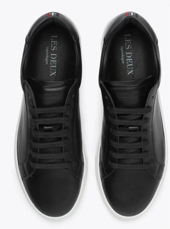 Les Deux Theodor Leren Sneakers Black Heren - Foto 4